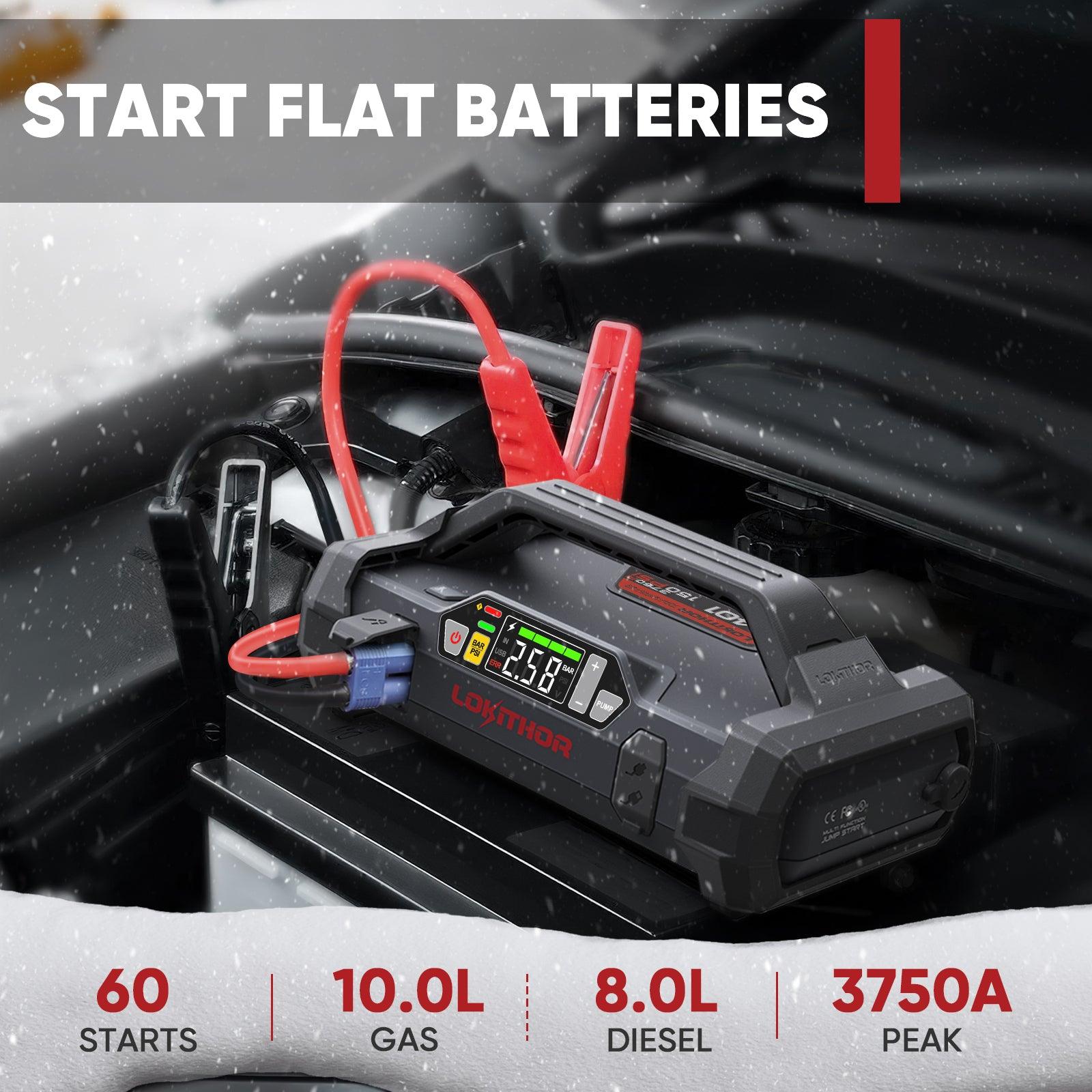 Jump Start Dead Car Battery - HIGH POWER Car Jump Starter - Test & Review 