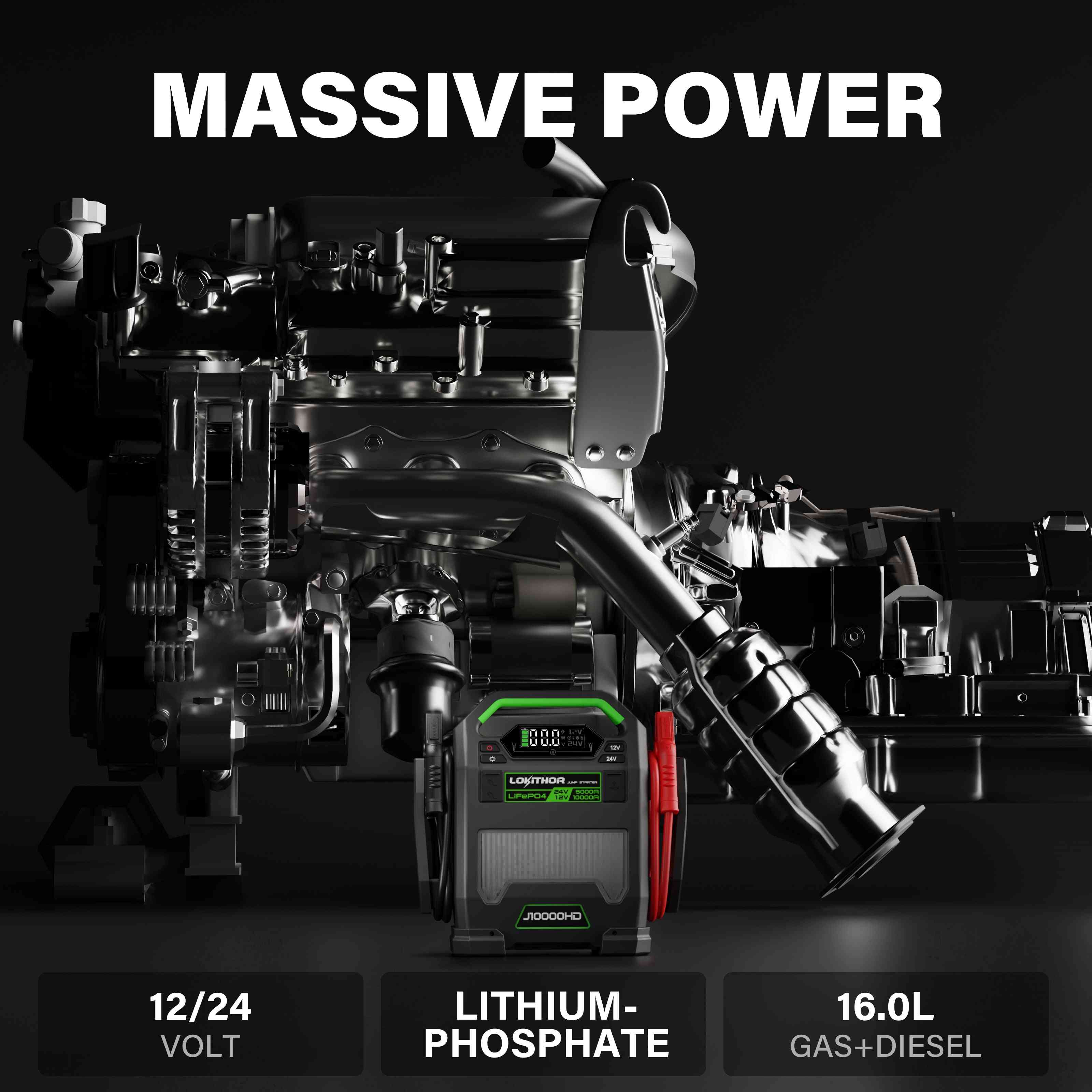 Massive power engine with LOKITHOR J10000HD