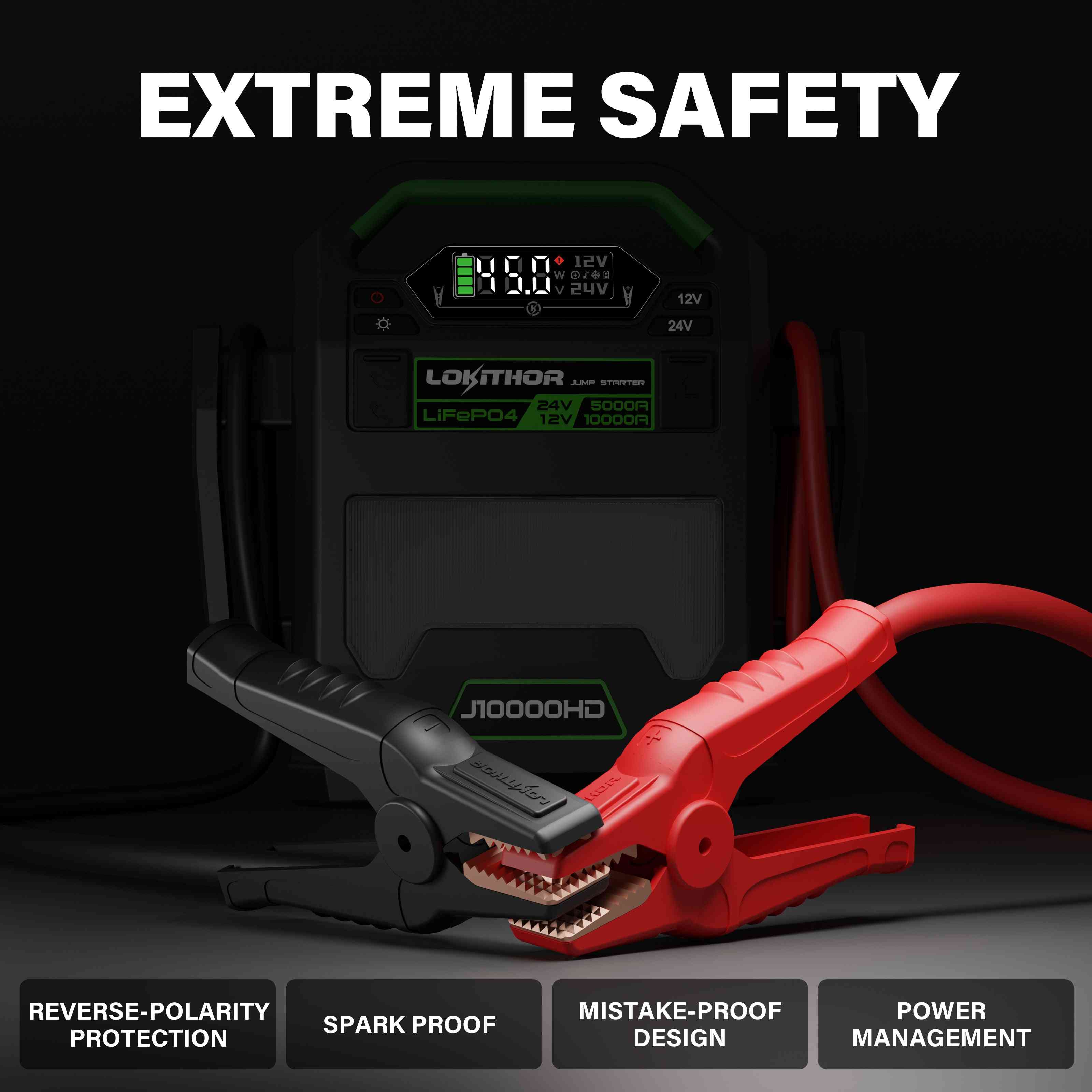 Extreme safety features of LOKITHOR J10000HD